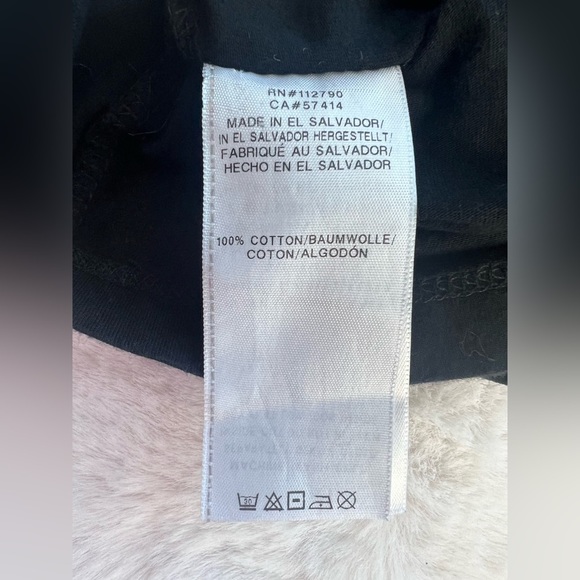 True Religion Always Curvin' long sleeve cropped top in black Size Small - Picture 9 of 9